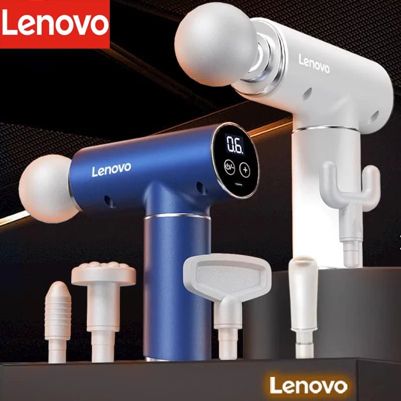 Lenovo Brand Fascia Gun Series N2 Professional Deep Muscle Relaxation Massage Mini Touch Screen LED 6 Massage Head Gifts