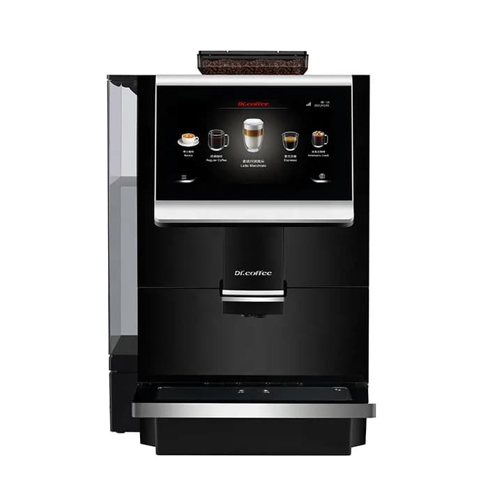 for Dr.Coffee C12 Piano Black Fully Automatic Bean to Cup Coffee Machine