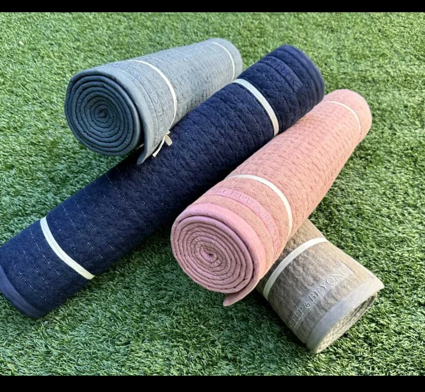 Set Tappetino Yoga 100% Naturale Antiscivolo 5 MM