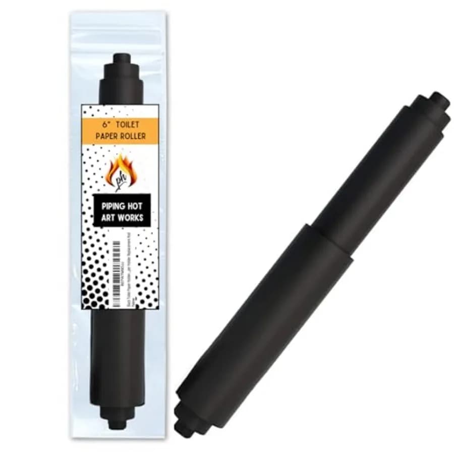 Black Toilet Paper Holder Spring Rod Toilet Paper Roller Replacement 6 Inch Toilet Paper Holder Replacement Rod Durable Plastic