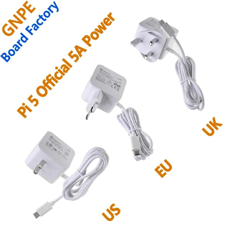 Original official power 5V 5A 27W USB Type-C PD for Raspberry Pi 5