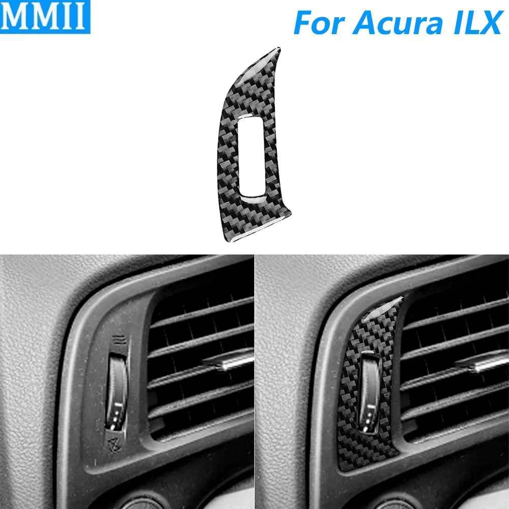 Carbon Fiber Cover for Control Panel Air Conditioned Air Boxes for Acura ILX 2012-2022, Auto Accessories Stickers