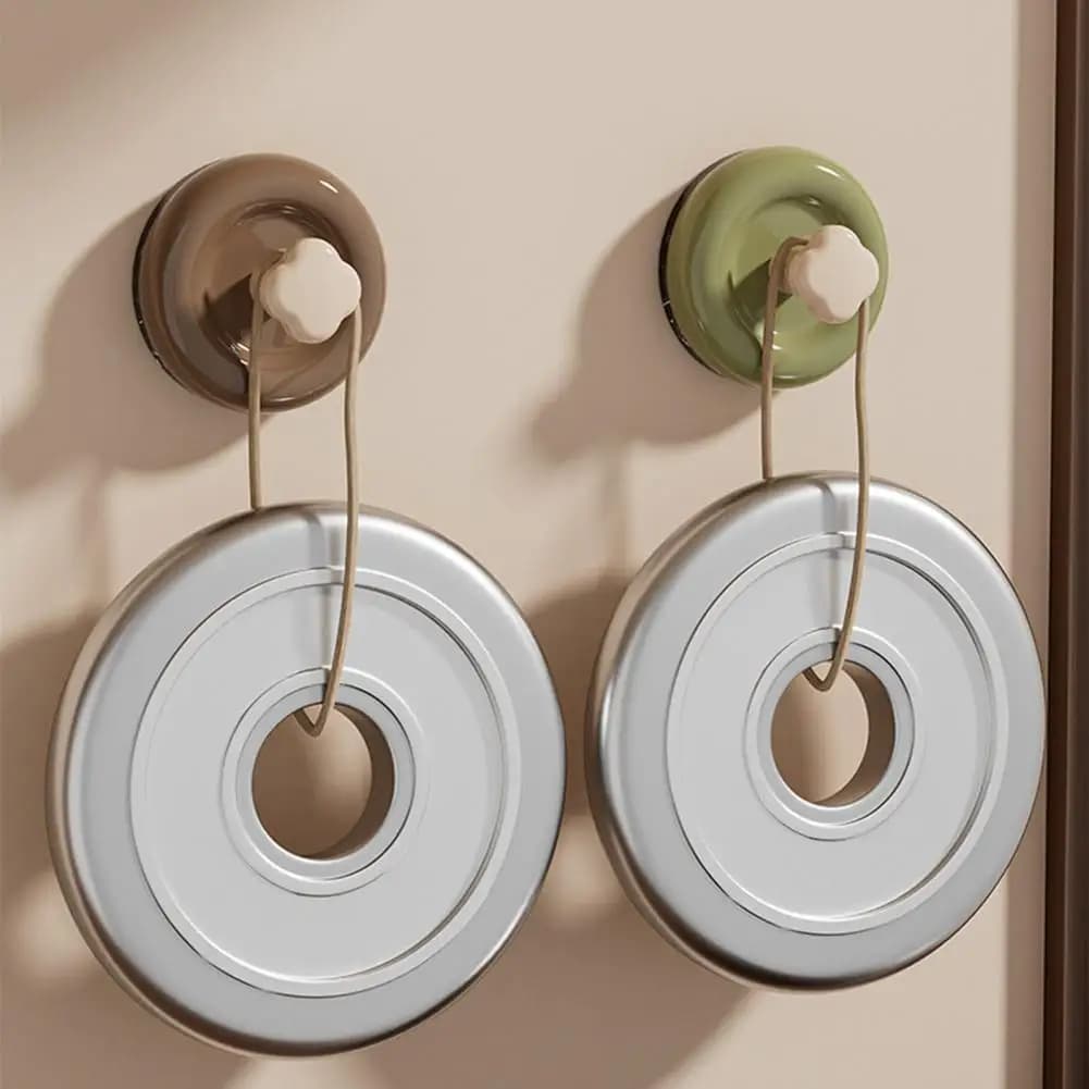 Ganci Decorativi a Ventosa Resistenti, Appendiabiti da Parete Senza Foratura, Organizzatore per Chiavi e Borse per Cucina e Bagno