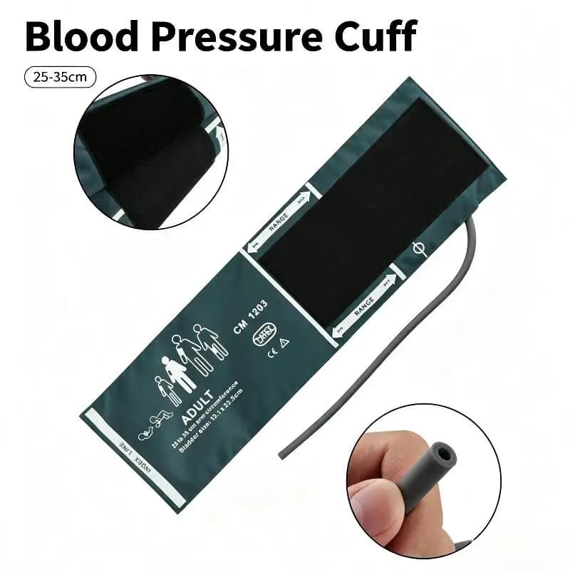 【Reusable Adult Blood Pressure Monitor Universal Cuff 25-35cm Arm Circumference No Connector】