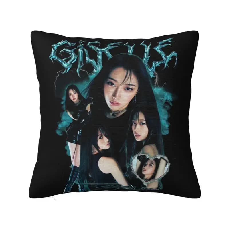 Custom Kpop A-Aespas Girls Karina Winter Giselle Ningning Pillow Case Sofa Luxury Cushion Cover Car Pillowcase