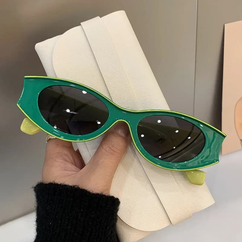 New Fashion Vintage Oval Sunglasses UV400 Sun Shades Retro Full Frame Goggles Summer Outdoor Travel Sun Glasses for Men Women