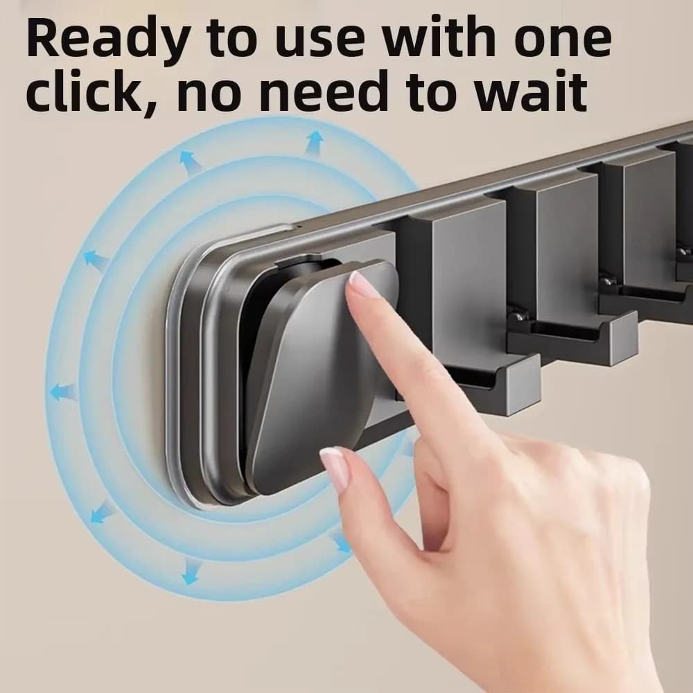 Suction Cup Bathroom Towel Hook Multi-Hook Wall Mount Door Hook Coat Rack Multi-Functional Drill-Free Kitchen Organizer