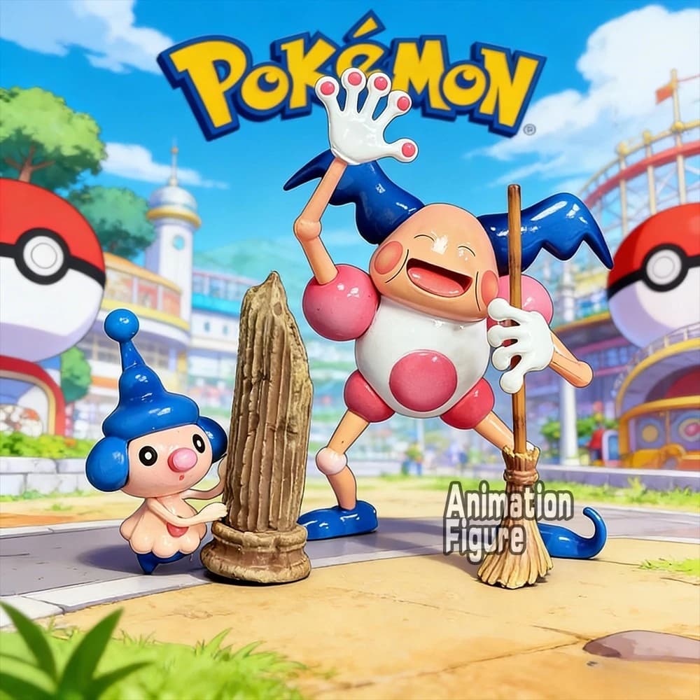 5-9 cm Anime Pokemon Figure Mr Mime Action Figures Statua in PVC Desktop Ornamen Collezione Modello Giocattoli Regali
