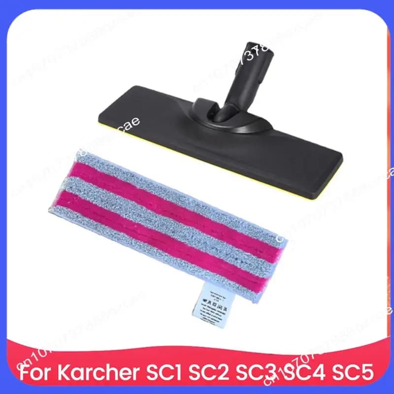 A26P Complete Mop Cloth And Floor Nozzle Replacement Set For Karcher SC1, SC2, SC3, SC4, SC5 Easyfix Steam Cleaners