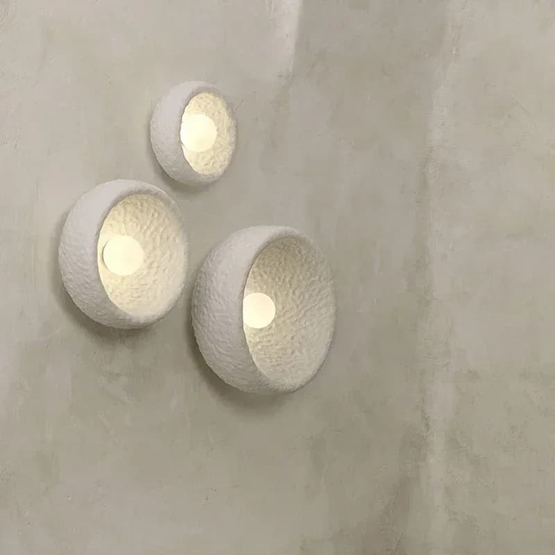 Lampada da parete in stile europeo Soggiorno Ristorante Resina Crema Aria Divano Bar Homestay Sala espositiva Apparecchi di illuminazione decorativi
