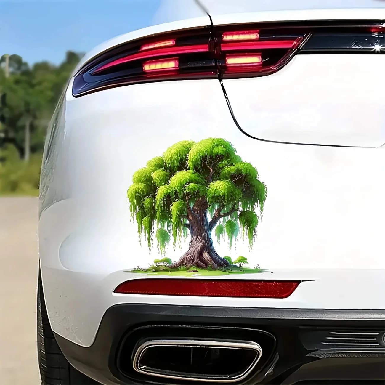 A Big Tree Car Stickers Funny Waterproof Decal Exterior Decorative Accessories, Used for Car, Motorcycle, Laptop, Van