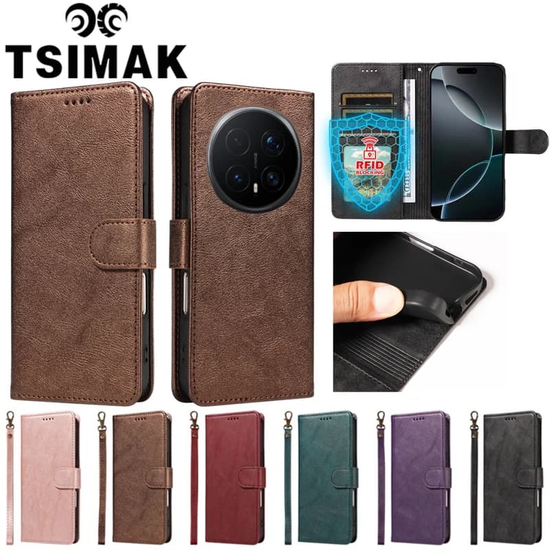Wallet Flip Phone Case For Honor Magic8 Lite Magic 4 5 6 7 8 Pro 600 Lite BKQ-AN10 Cover Leather RFID Blocking Anti-Theft Coque