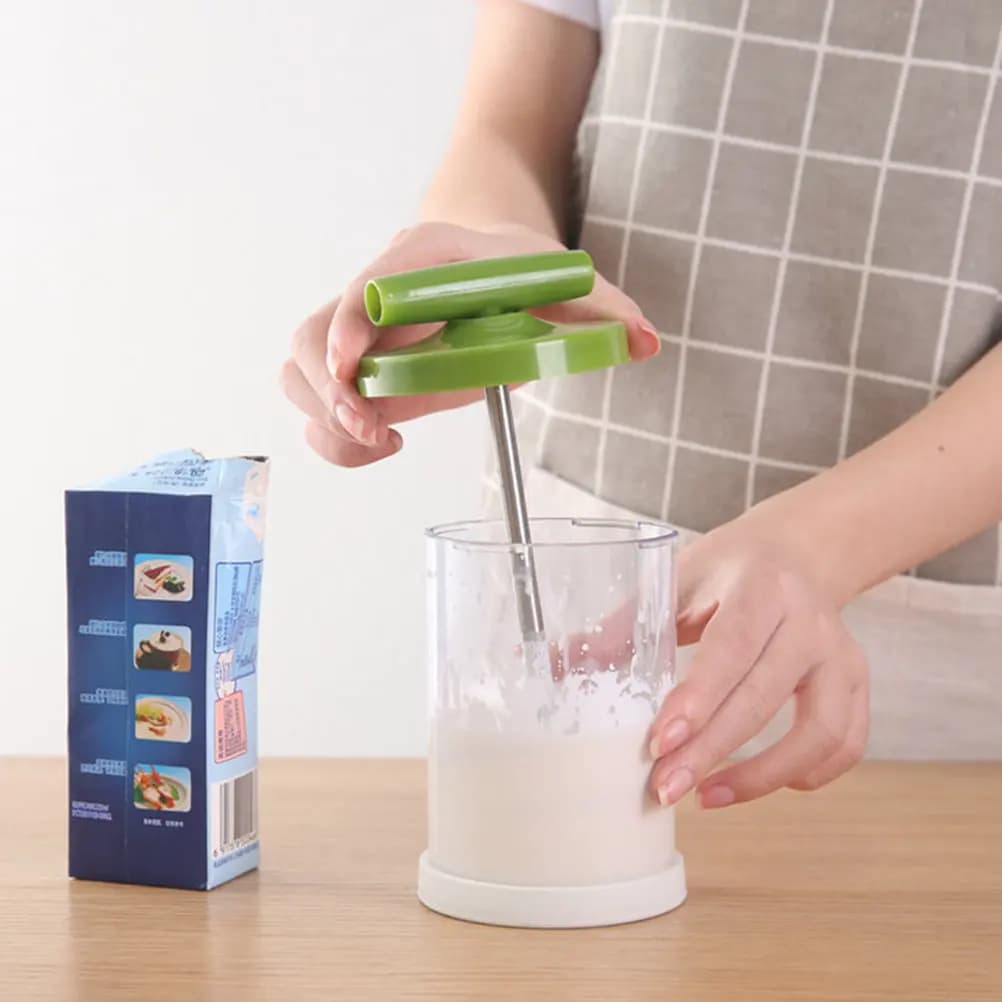 Montalatte manuale portatile per cappuccino, latte e schiuma - Accessorio da cucina per panna e latte