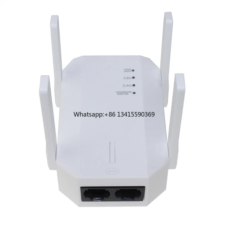 WE-1200M Extender Route Ripetitore WIFI 2.4GHz e 5Ghz Segnale Ripetitore WIFI Extender 4 Antenna Amplificatore Wifi