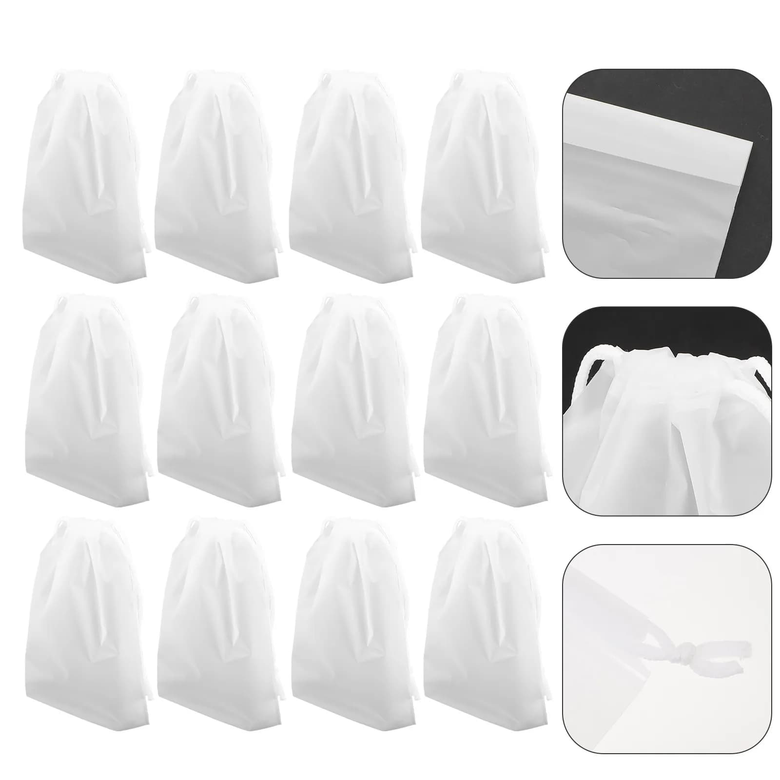 15 Sacchetti per Bucato Domestico, Sacchetti da Viaggio Resistenti agli Strappi, Sacchetti in Plastica con Coulisse per Reggiseni, Biancheria Intima, Lingerie e Calze
