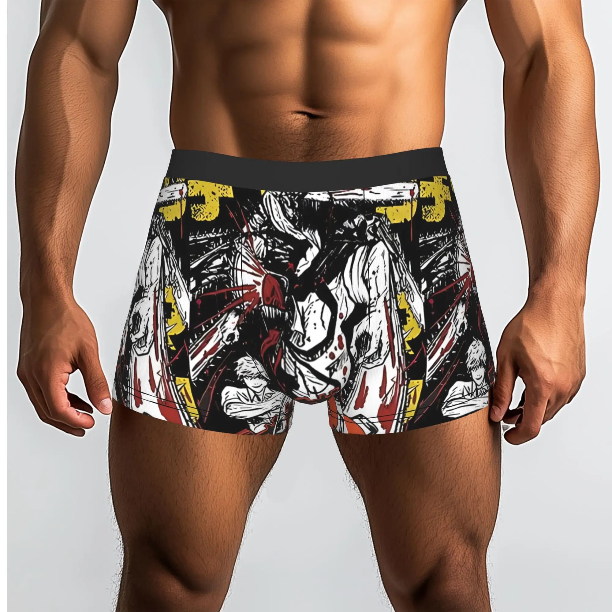CSM Fury Bandai Chainsaw Man Mutande traspiranti Mutande da uomo Pantaloncini stampati Boxer Briefs