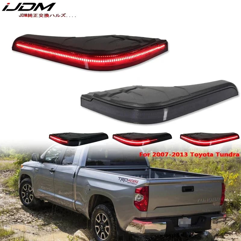 iJDM Auto Paraurti Posteriore Passo Angolo Inserto Pad Luci Per Il periodo 2007-2013 Toyota Tundra Coda/Freno Posteriore Fendinebbia e Indicatore di direzione