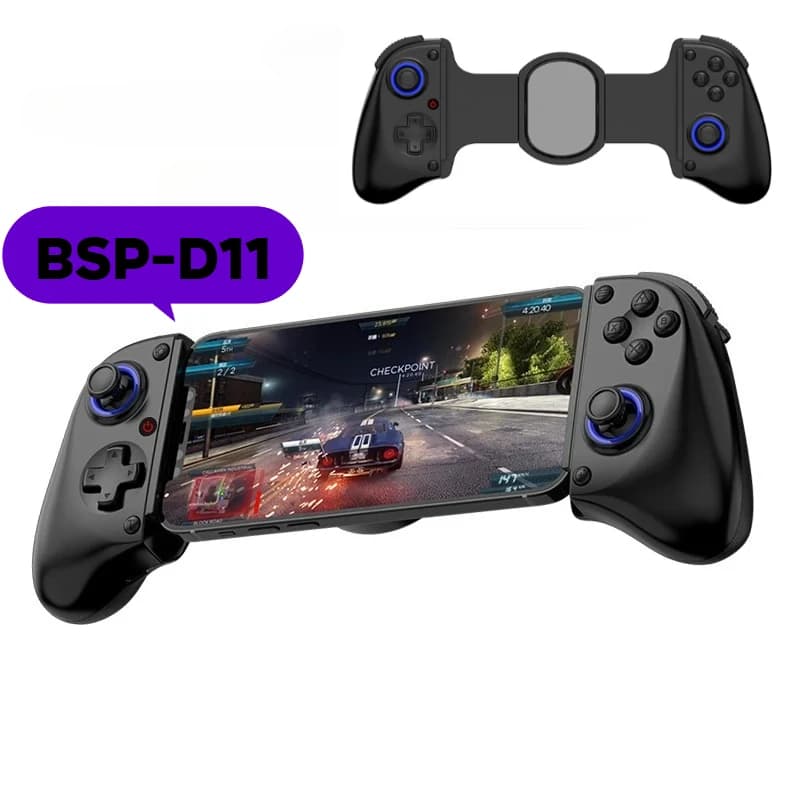 New Extensible Game Controller D11 2026 with Trigger Hall, Compatible with Android Phone/Tablet/Switch/PC/iOS/XBOX, Streaming Controller