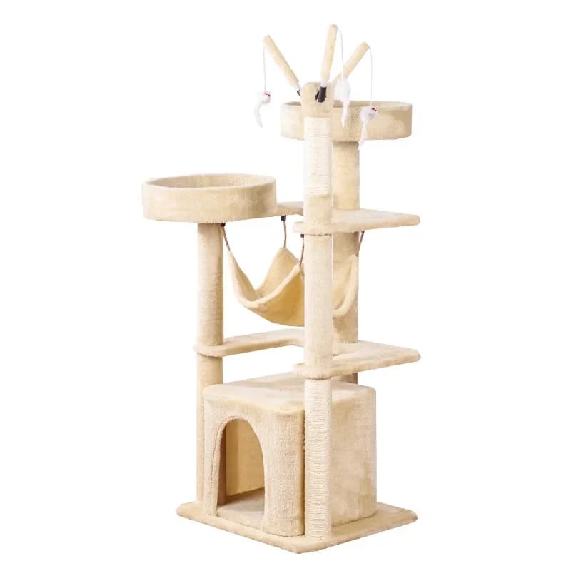 Telaio da arrampicata per gatti Premium Tiragraffi per gatti in sisal multistrato Nido Piattaforma per saltare Forniture per giocattoli