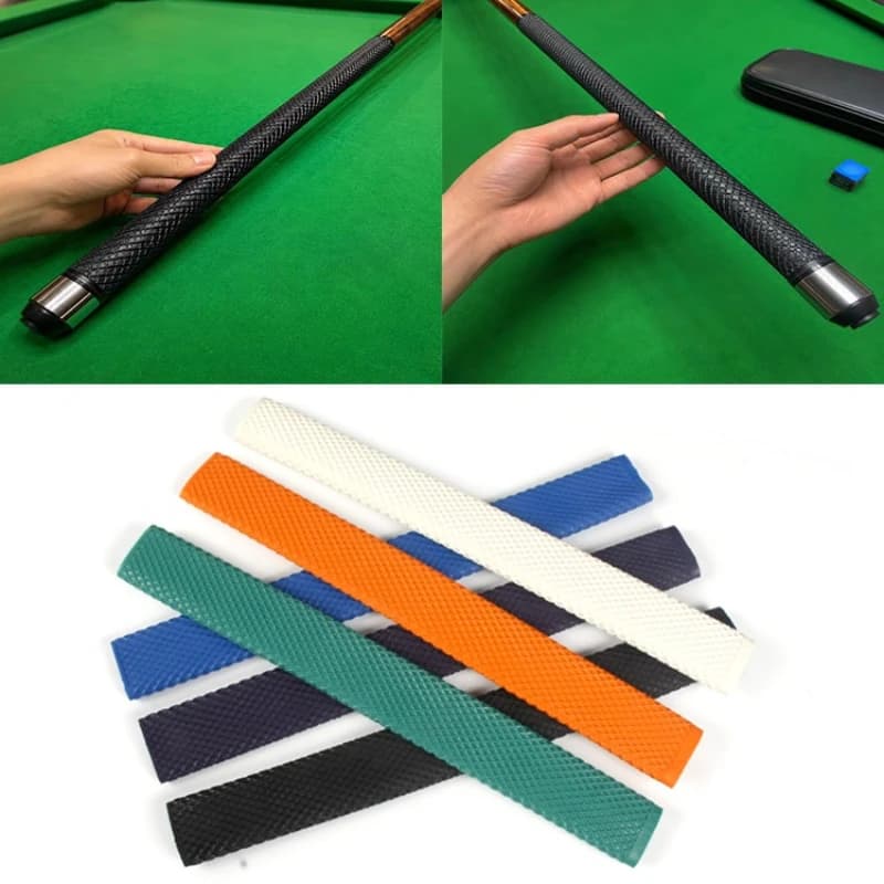 Snooker Accessories Non Slip Billiard Wrap Sweatproof Colorful Cue Grip Protectors Rubber Handle Cue Butt Sleeve Pool Cue Parts