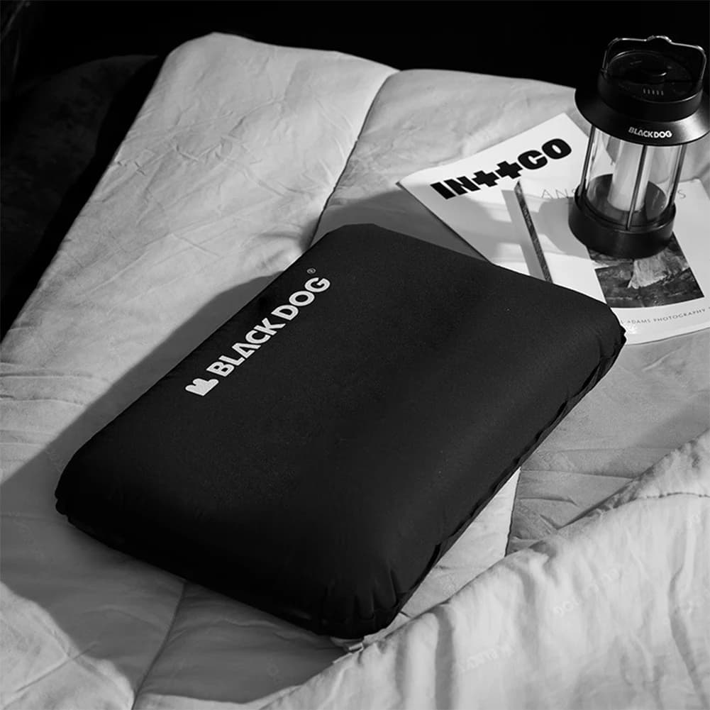 Cuscino da Campeggio Portatile Ergonomico in Memory Foam, Cuscino Quadrato Confortevole per Ufficio e Viaggi all'Aperto