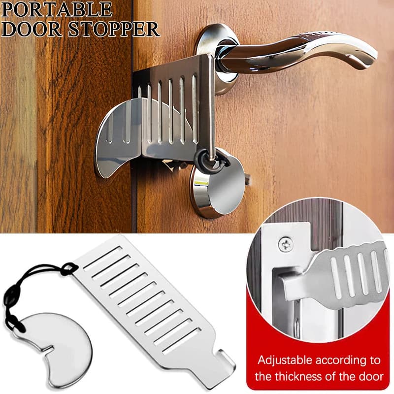 Serrature per cancelli per Hotel portatili antifurto da viaggio in acciaio inossidabile Live Alone Self-Defense Security fermaporta Latch Motel dormitorio