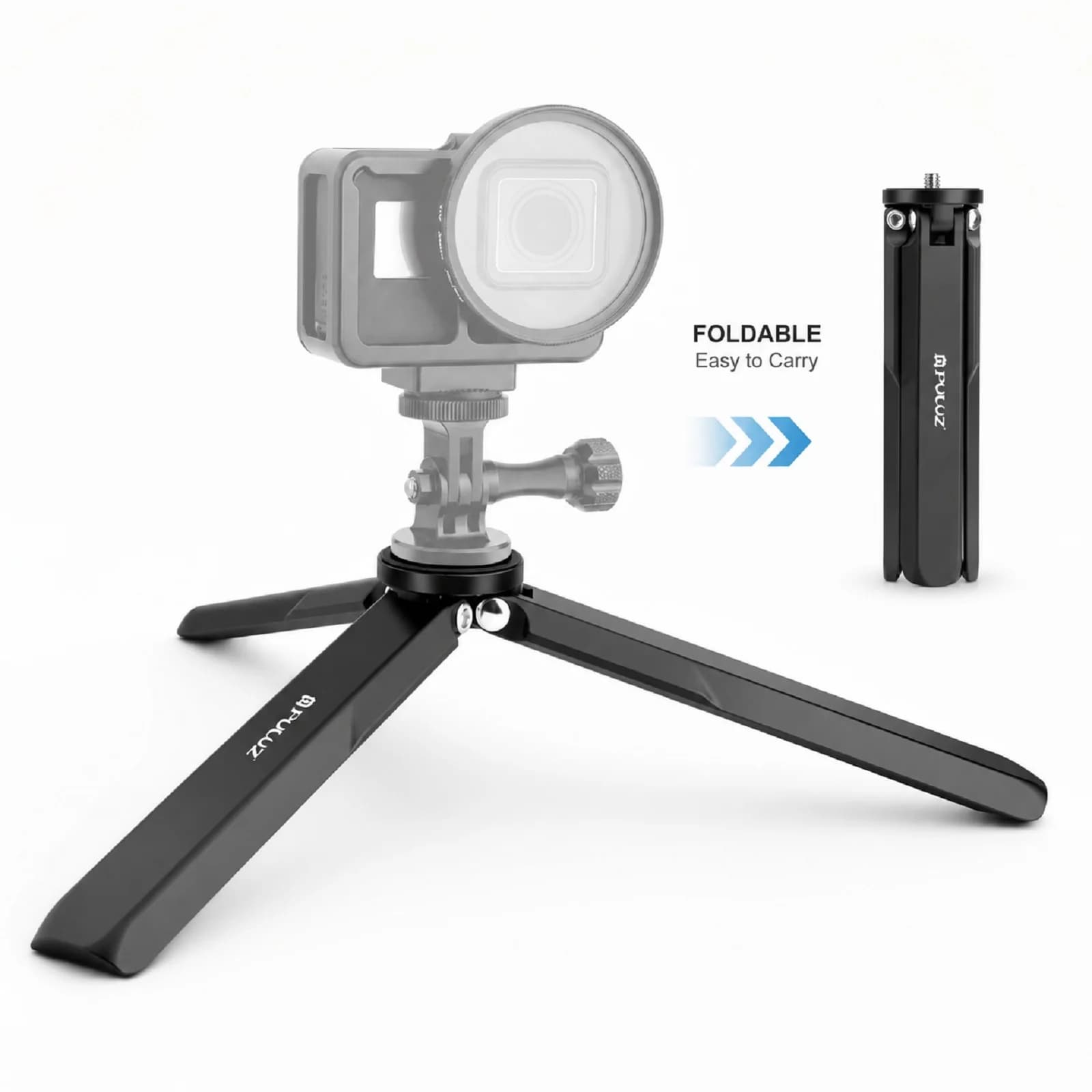 Treppiede in Lega di Alluminio per DJI Osmo Pocket 4/3 e Insta360 X4, Supporto Portatile per Mini Fotocamera, Accessorio Fotografico Stabile