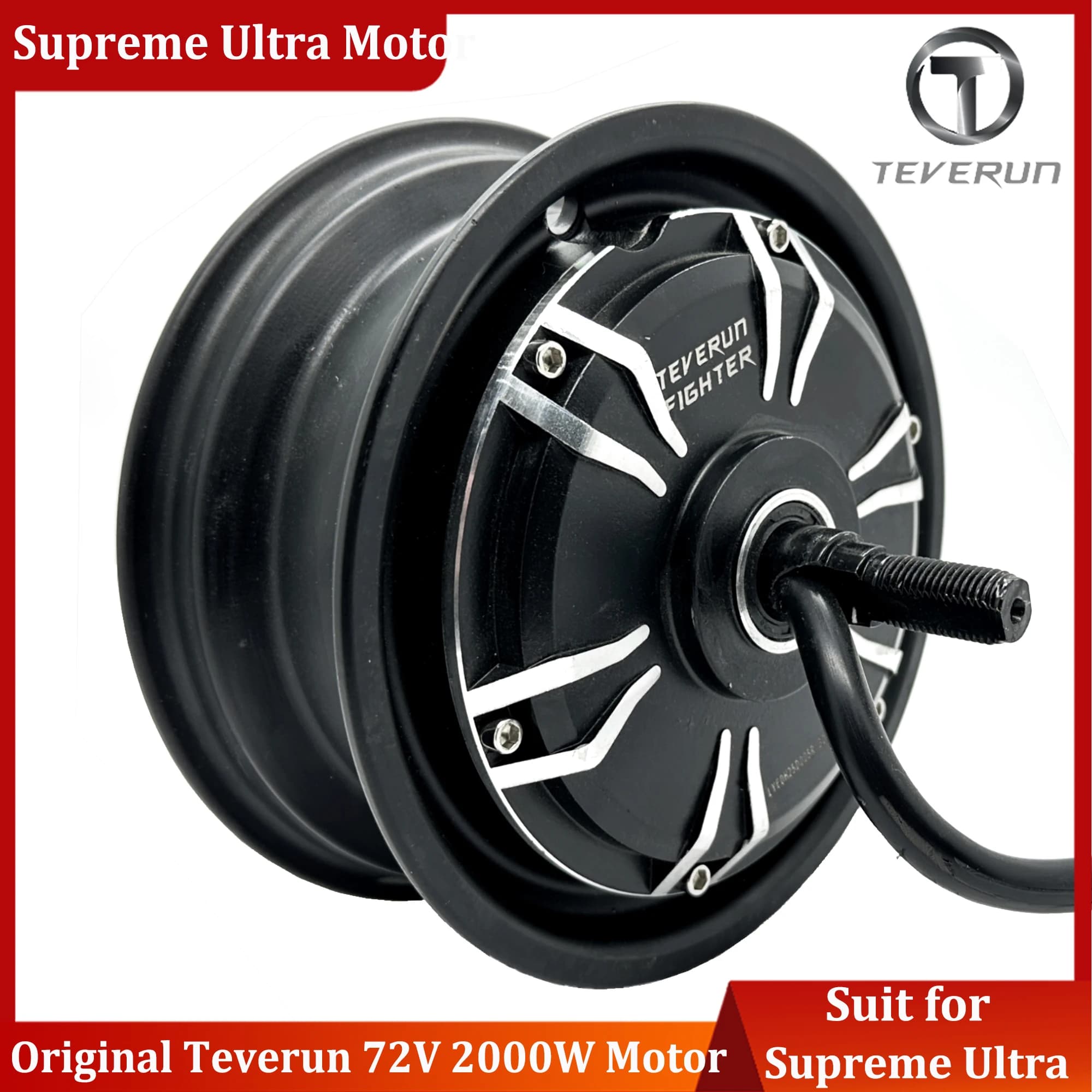 Parte di Ricambio Ufficiale del Motore Teverun Fighter Supreme Ultra per Monopattino Elettrico Teverun Fighter Supreme Ultra, Motore 72V 2000W