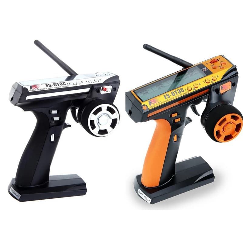 Trasmettitore radio LCD con telecomando Flysky FS-GT3C 2.4Ghz 3CH con ricevitore FS-GR3E per barca cingolata per camion auto RC