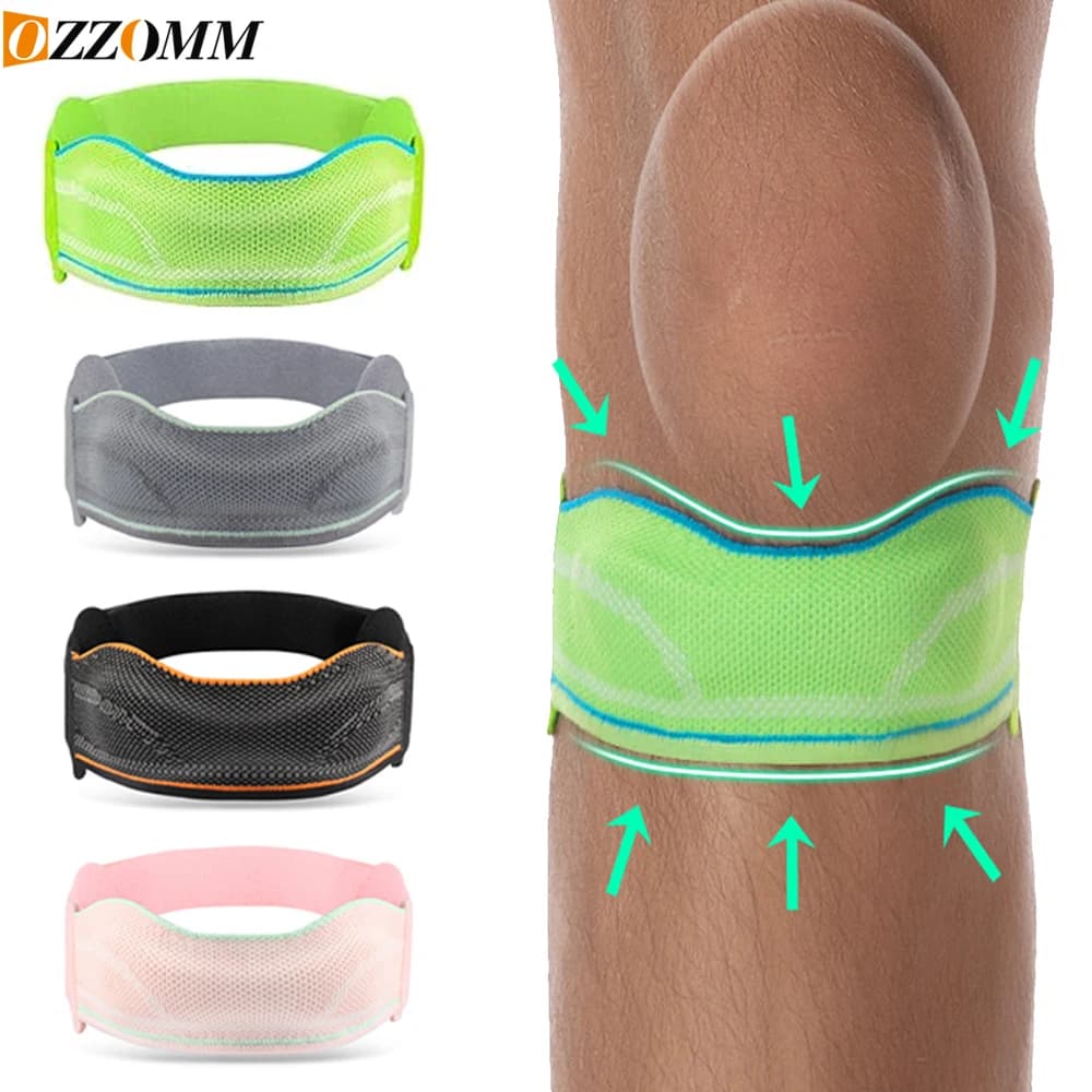 1 Pezzo Fascia per Alleviare il Dolore al Ginocchio - Supporto per Tendine Rotulea e Capsula del Ginocchio per Tendinite, Basket, Corsa, Calcio, Pallavolo, Escursionismo
