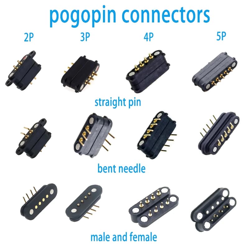 1 Set Pogo Pin Connect For Bluetooth Smartphones Automotive Electronic Medical Male Female Pogopin Spring Pin Charging Connector