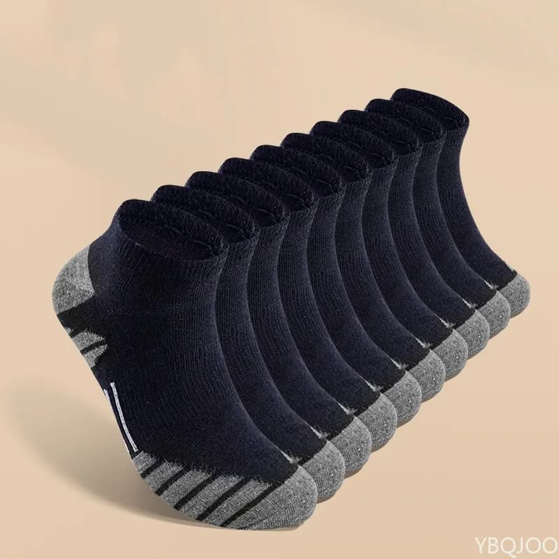 4 pairs Fashionable versatile men's new sports boat socks sweat absorbing Lightweight breathable comfortable shallow socks