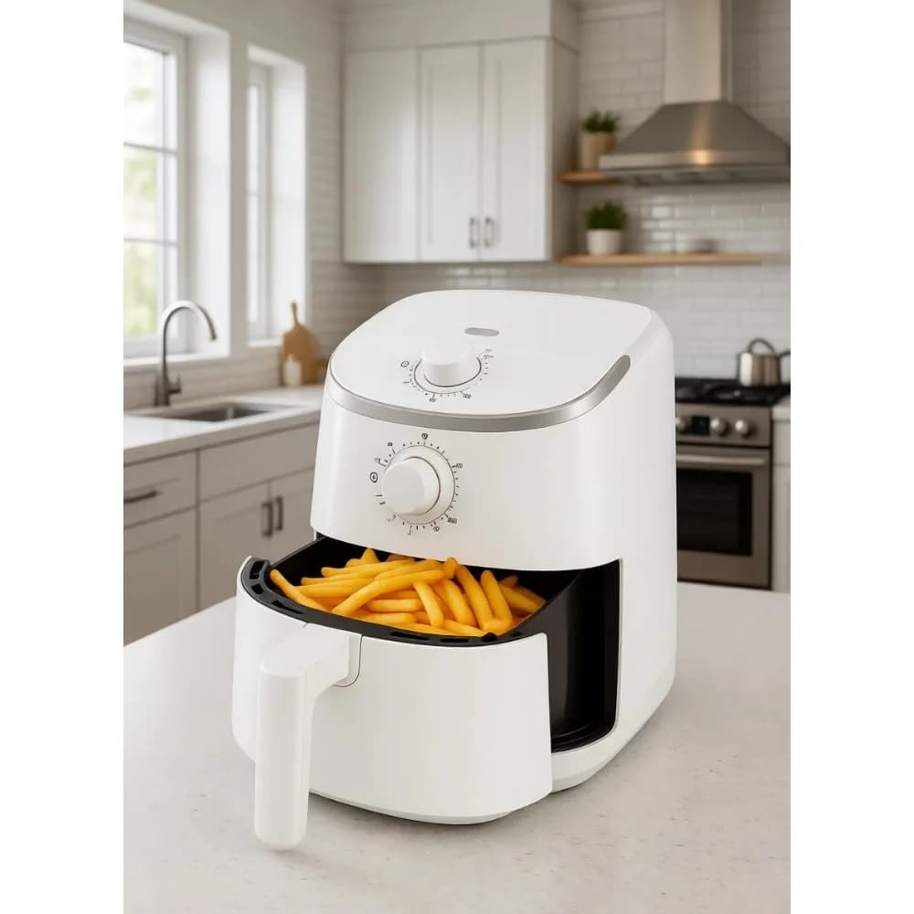 Friggitrice ad Aria Compatta 2Qt, Cottura Sana e Veloce, 400°F, Antiaderente, Senza PFAS, 900W