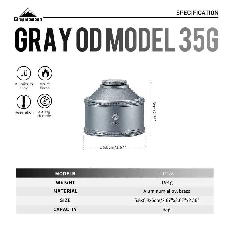 TC-28/BKTC-28 Portable Camping Gas Canister Durable Outdoor Refill Storage Container for Camping Stove Butane Propane Cartridge