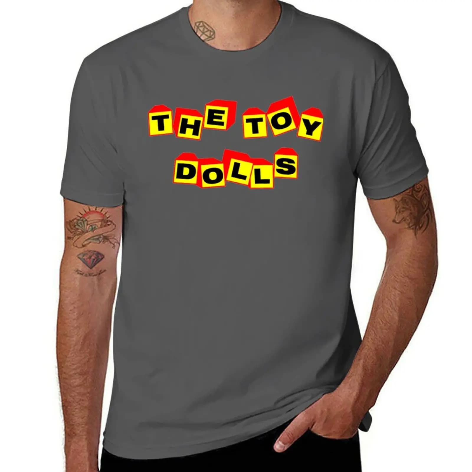 T-shirt with logo Music The Toy Dolls Band, short sleeve top odor resistant