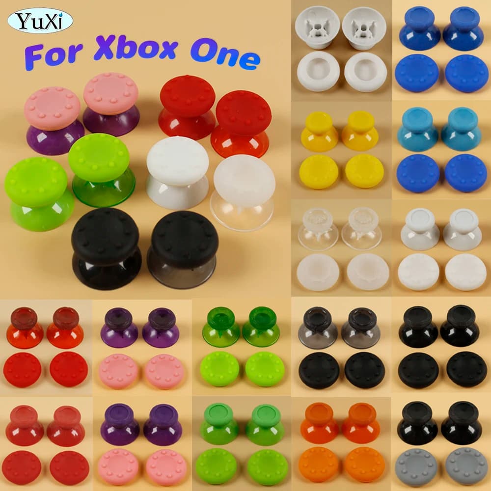 1Set Soft Silicone Thumb Stick Grip Cap Cover For Xbox One X/S Controller Joystick ThumbStick Buttons Key Replacement Kit