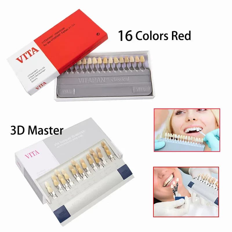 Vita Dental Shade Guide Classical 16 Color Vita 3D Master Dental Lab Bleach Shade Guide 29 Color Tooth Model Colorimetric Plate