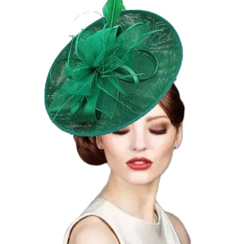 Big Derby Fascinators For Women elegante Wedding chapeu Fascinator de casamento Pillbox Cap Ladies Millinery Church Hats Ladies
