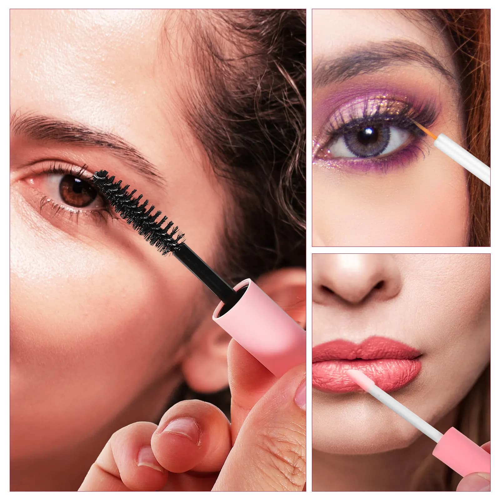 6 tubi vuoti per mascara, contenitori ricaricabili per eyeliner, adatti per viaggi, per truccatori, principianti, per esercitarsi