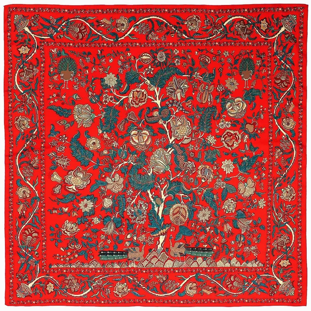 130*130 cm Sciarpa quadrata nazionale russa Sciarpe di seta stampate floreali di lusso Fazzoletto da donna Bandana Foulard Scialle etnico