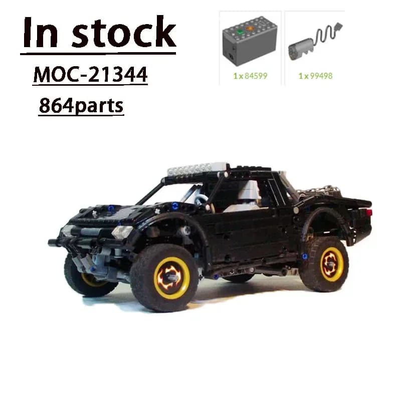 Famoso Designer elettrico MOC-21344 trofeo multifunzionale assemblaggio di camion Building Block modello 864 parti regalo di compleanno per bambini