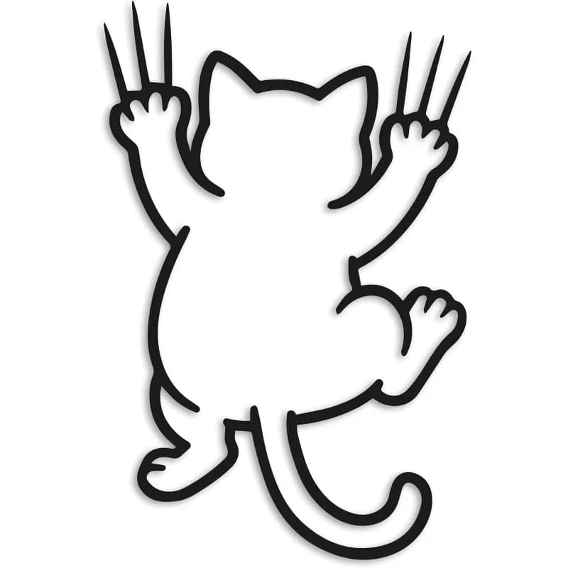 Adesivi con gatti carini, decalcomanie in vinile resistenti alle intemperie per esterni, decorazioni universali per bici, casco, auto, laptop e borraccia