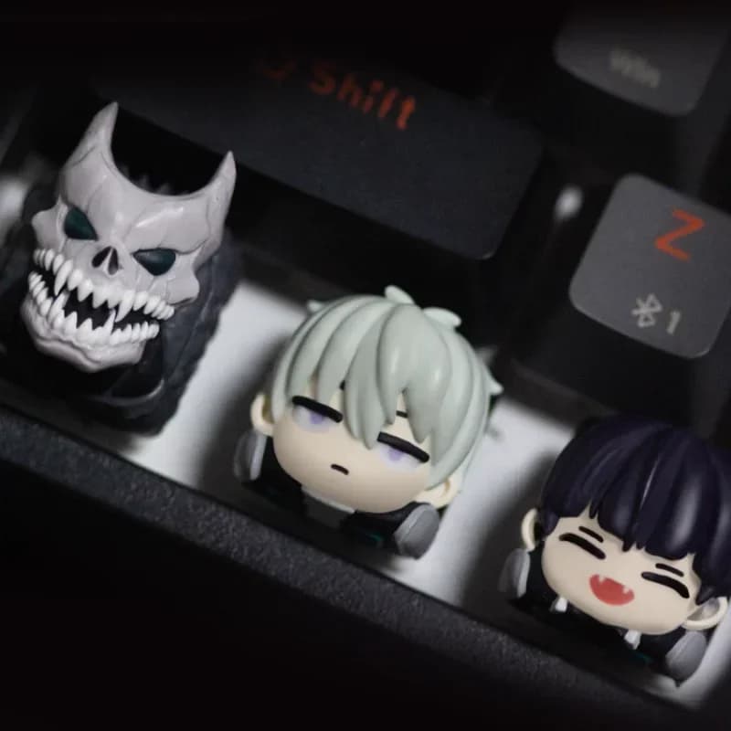 Copritasti anime Kaiju No. 8 Ichikawa Nobuko Zongshiro Cute Artisan Keycap Resina Key Caps Tastiera meccanica PC Gamer Regalo di festa