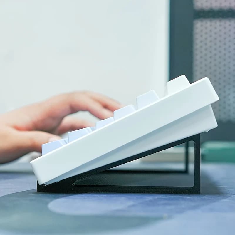 Keyboard Elevated Stand, Simple Monitor Stand, Raised Keyboard Angle, Comfortable Typing, No Sliding Pad Design