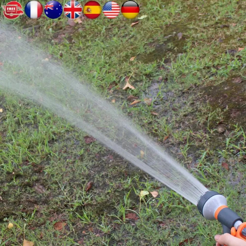 Garden Pipe Irrigation Sprayer Car Washing Machine High Pressure Portable Water Gun Garden irrigation Resistant splasher for lawn and garden
