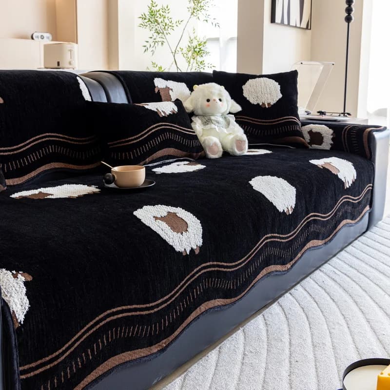 Fodera per divano Fodera per divano amichevole per cani da compagnia Fodera antiscivolo sfocata traspirante per camera da letto Ufficio Soggiorno Decorazioni per la casa