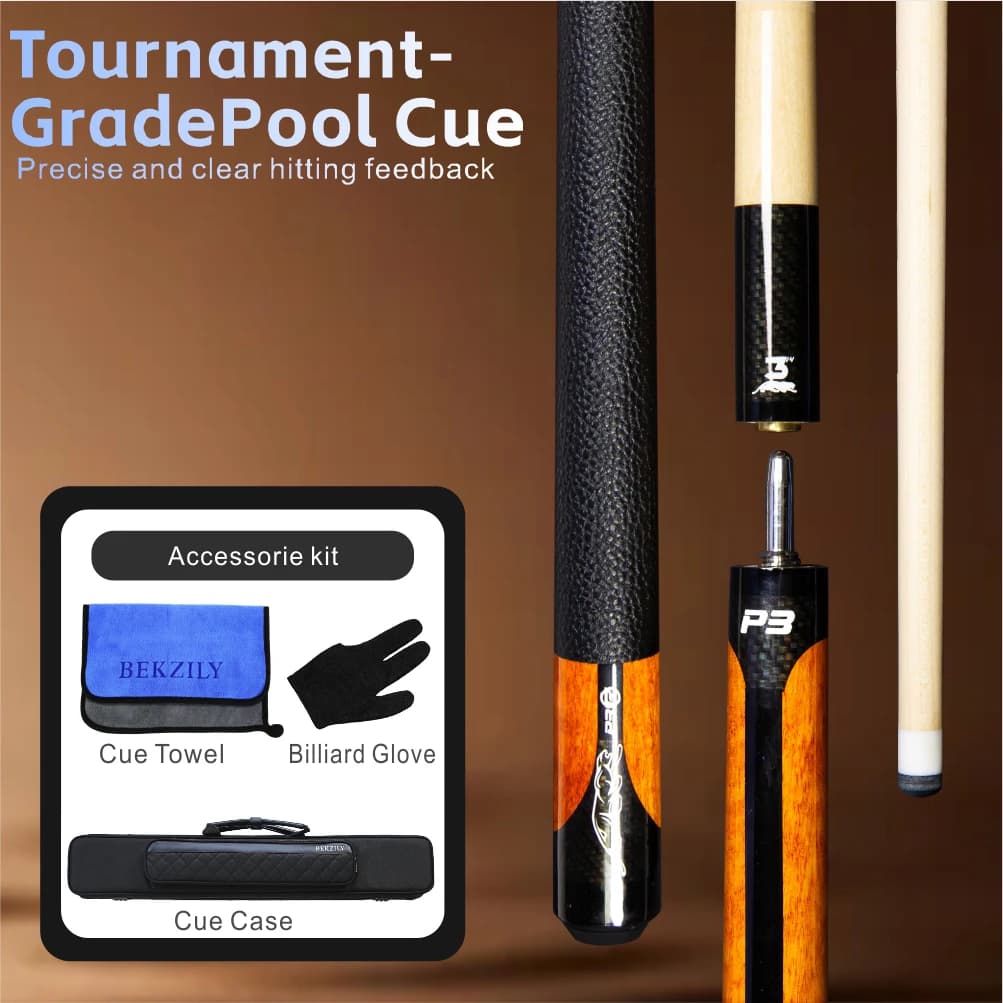 Billiards Pool Cue Stick With 7 Holes Pool Cue Case 10 mm/11.5 mm/13 mm Tip Carbon Fiber Extension Handle 4 Colors China