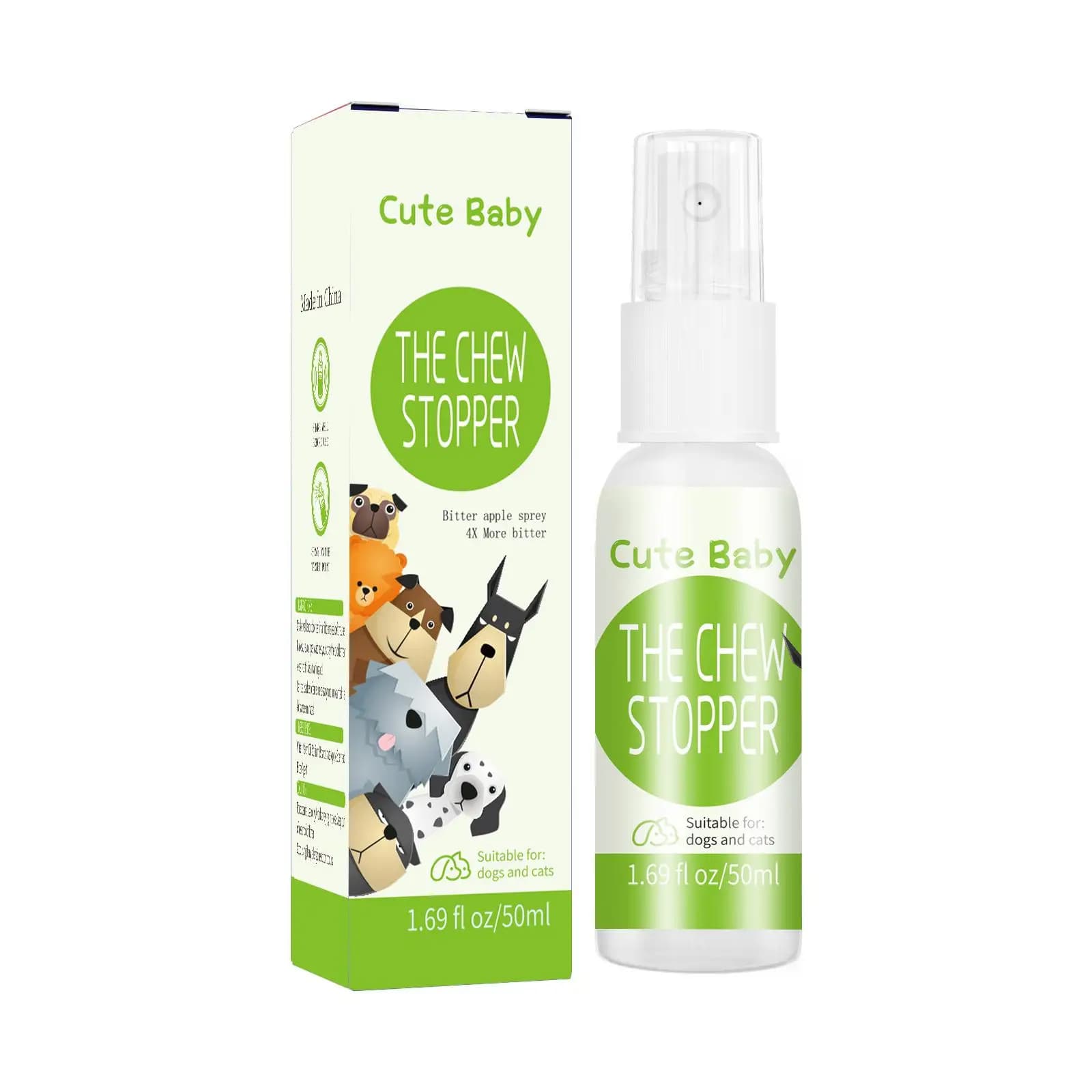 50 Ml Pet Deterrent Spray Pet Restricted Area Spray Stop Cats & Dogs From Urinating Protecting Furniture and Sofas