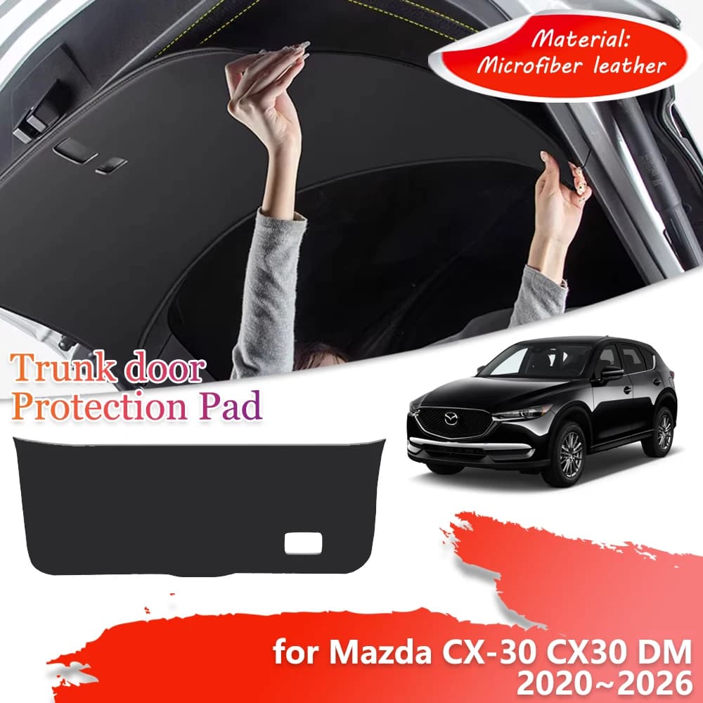Trunk Tailgate Protection Mat for Mazda CX-5 CX5 KF 2017~2025 Car Rear Door inside Anti-dirty Cover Pad Part Accessories