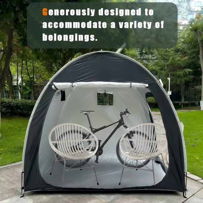 Tenda da viaggio portatile in tessuto Oxford ispessito per bici, ideale per escursioni, ciclismo, campeggio e viaggi all'aperto